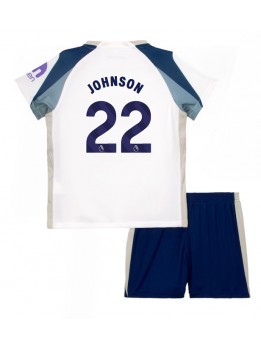 Billige Tottenham Hotspur Brennan Johnson #22 Hjemmedraktsett Barn 2025-26 Kortermet (+ Korte bukser)
